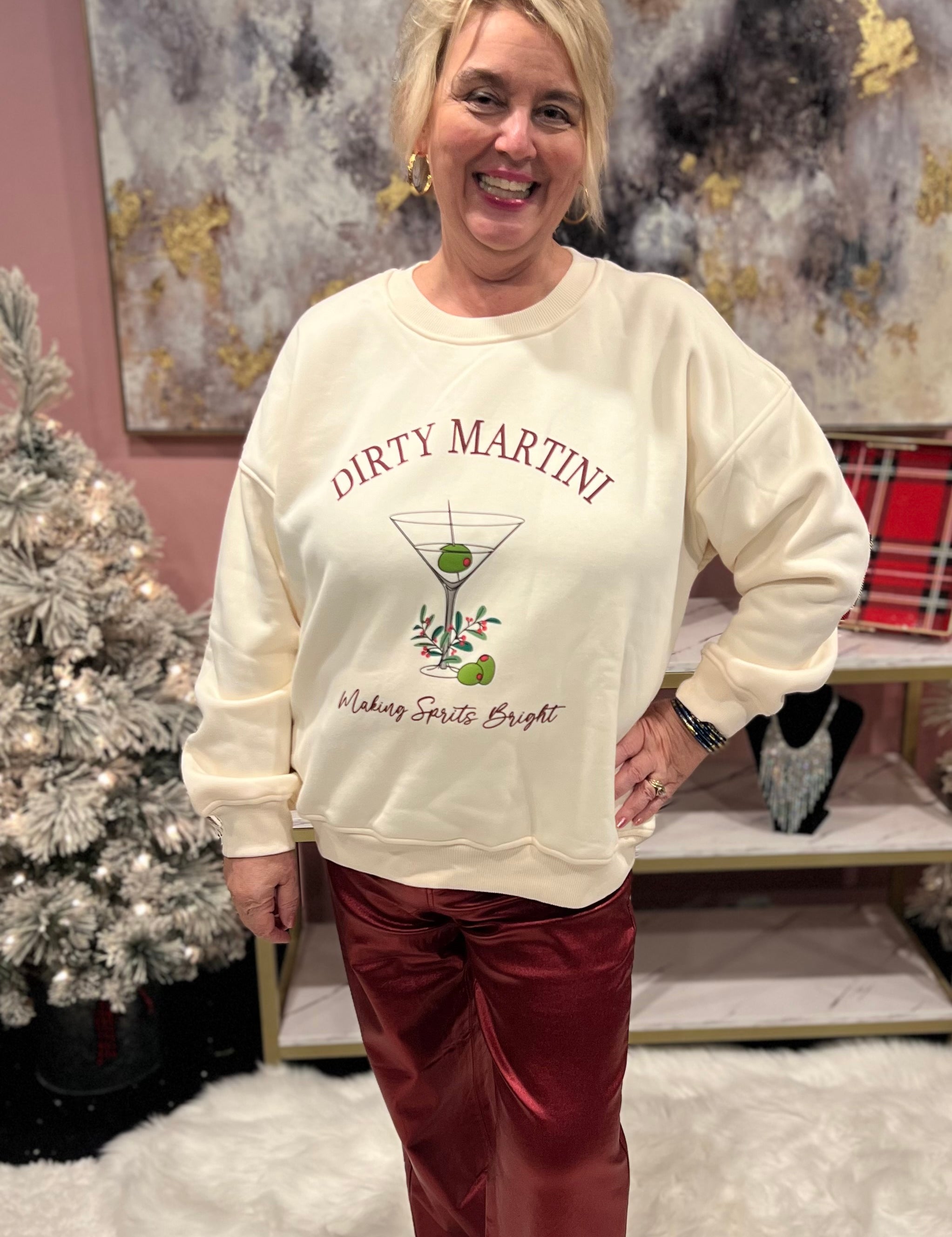 Dirty Martini Holiday Sweatshirt