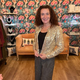 Sequins Cropped Cardigan Jacket