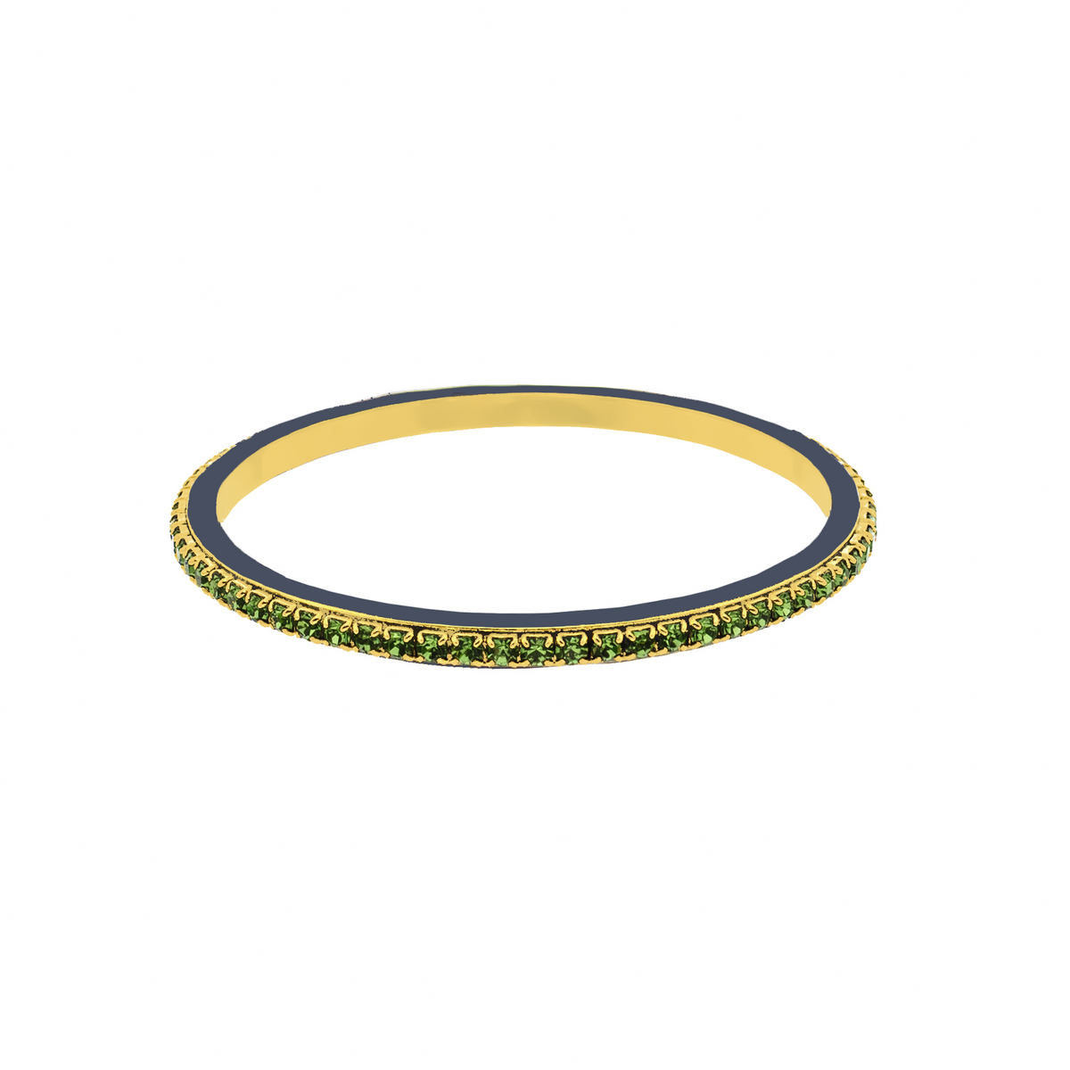 Tova Helly Bangle in Midnight Express Peridot