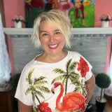Flamingo Paradise Slouchy Tee