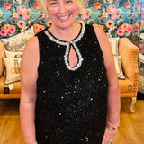 Queen Elizabeth Sequin Dress