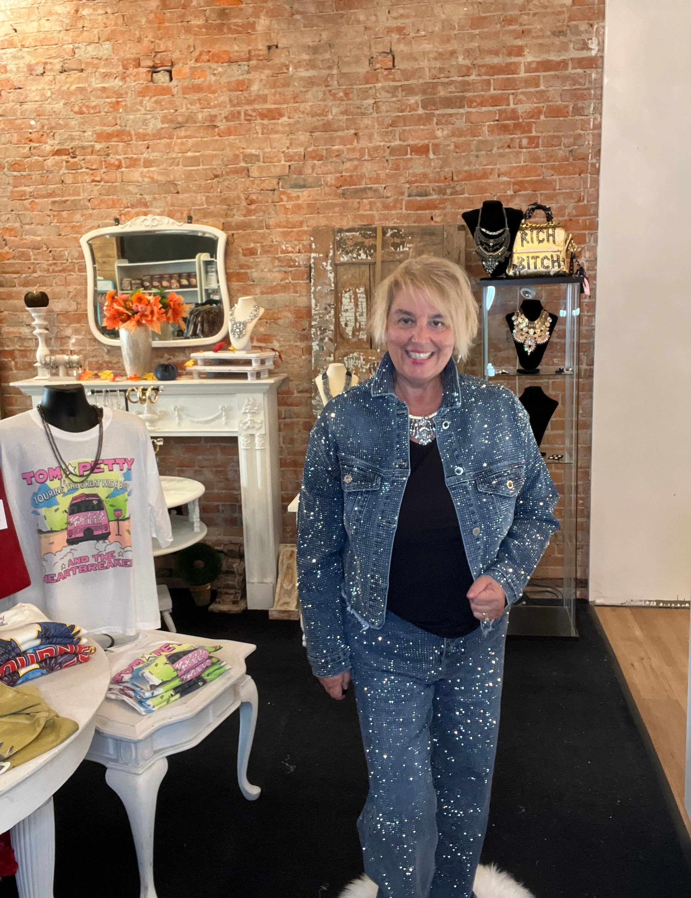 The Elizabeth Taylor Denim Sparkling Jeans