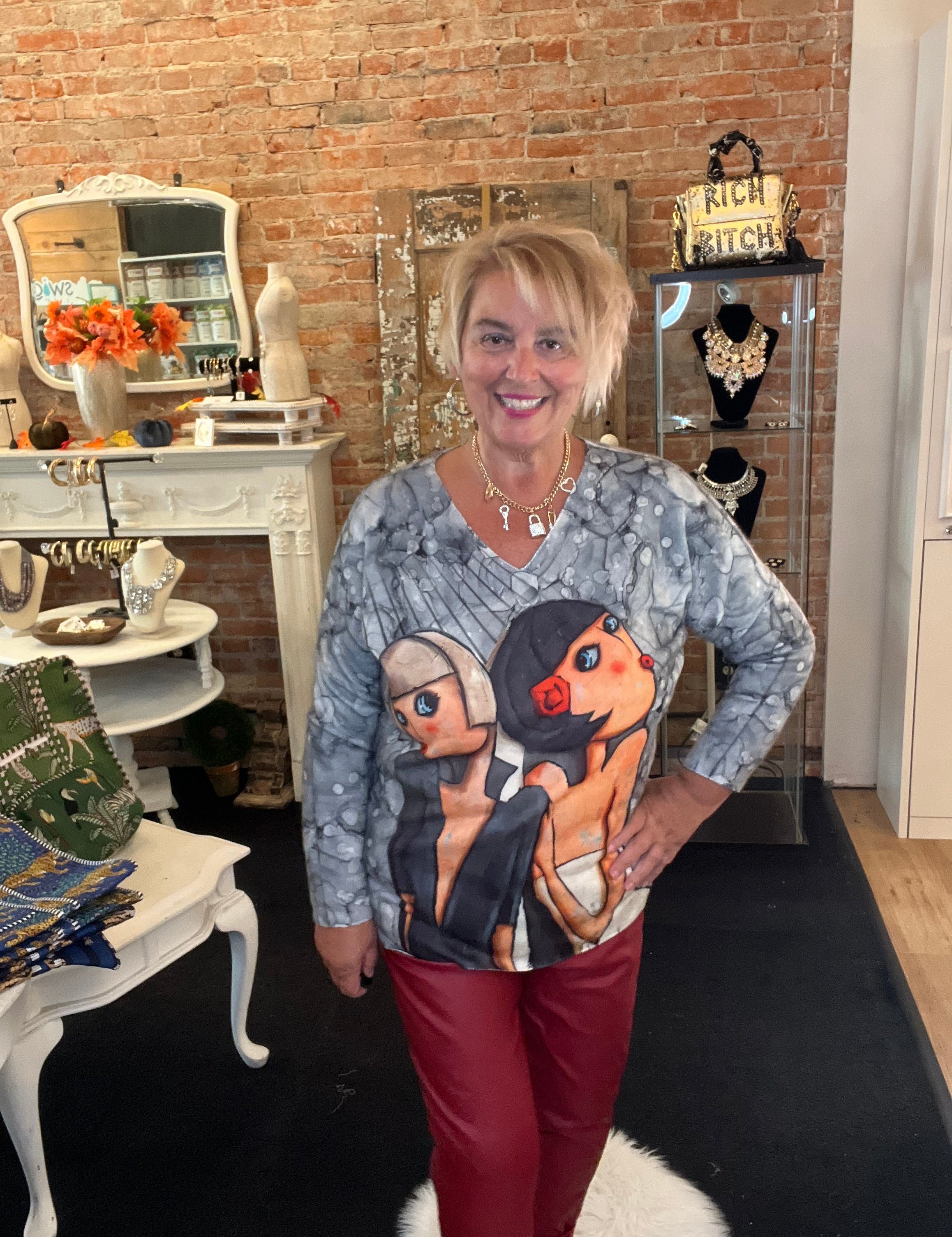 Lovely Ladies Brushed Sweater