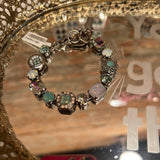 Mariana - light green and pink bracelet