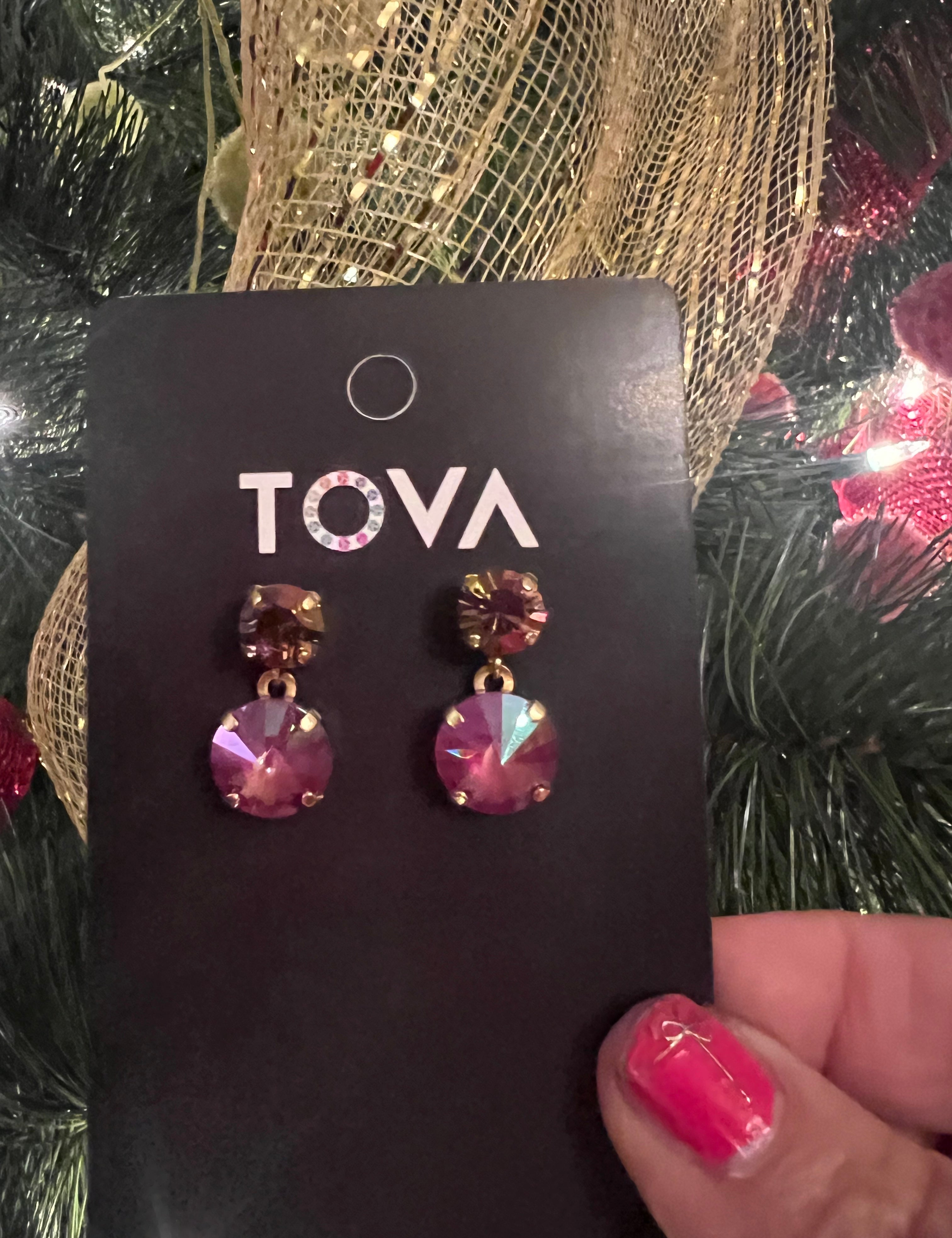 FELICIA EARRINGS  IN ORCHID IGNITE PURPLE HAZE