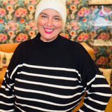 Everybody's Talking Striped Sweater