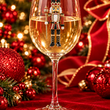 Nutcracker Jeweled Stemmed Wine Glass
