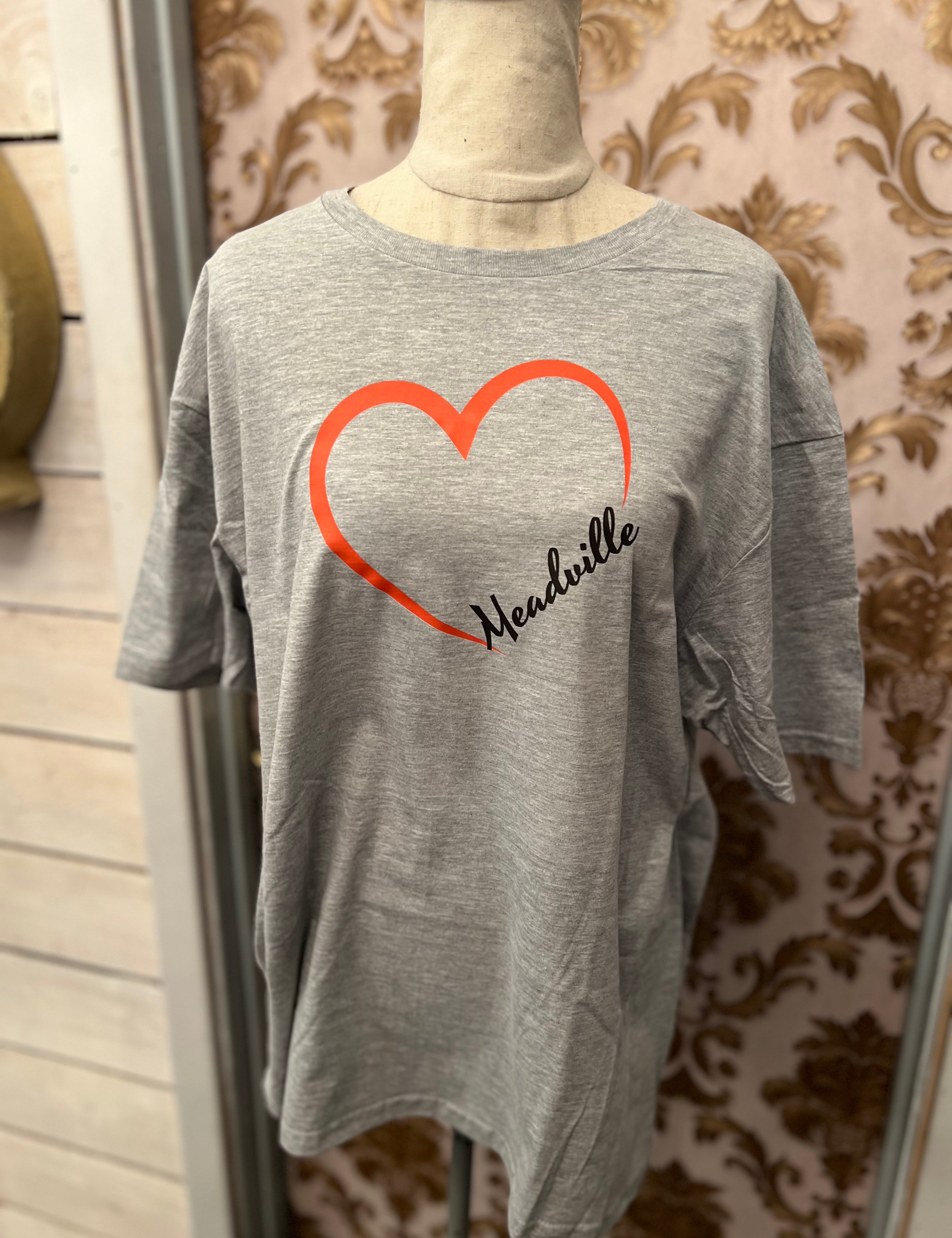 *NEW Custom Meadville Heart Tees