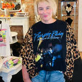 Mixed Fabric Band Tee