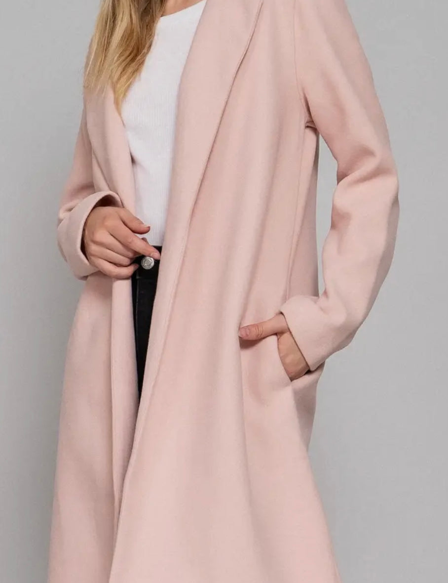 Classy Felted Open Front Coat