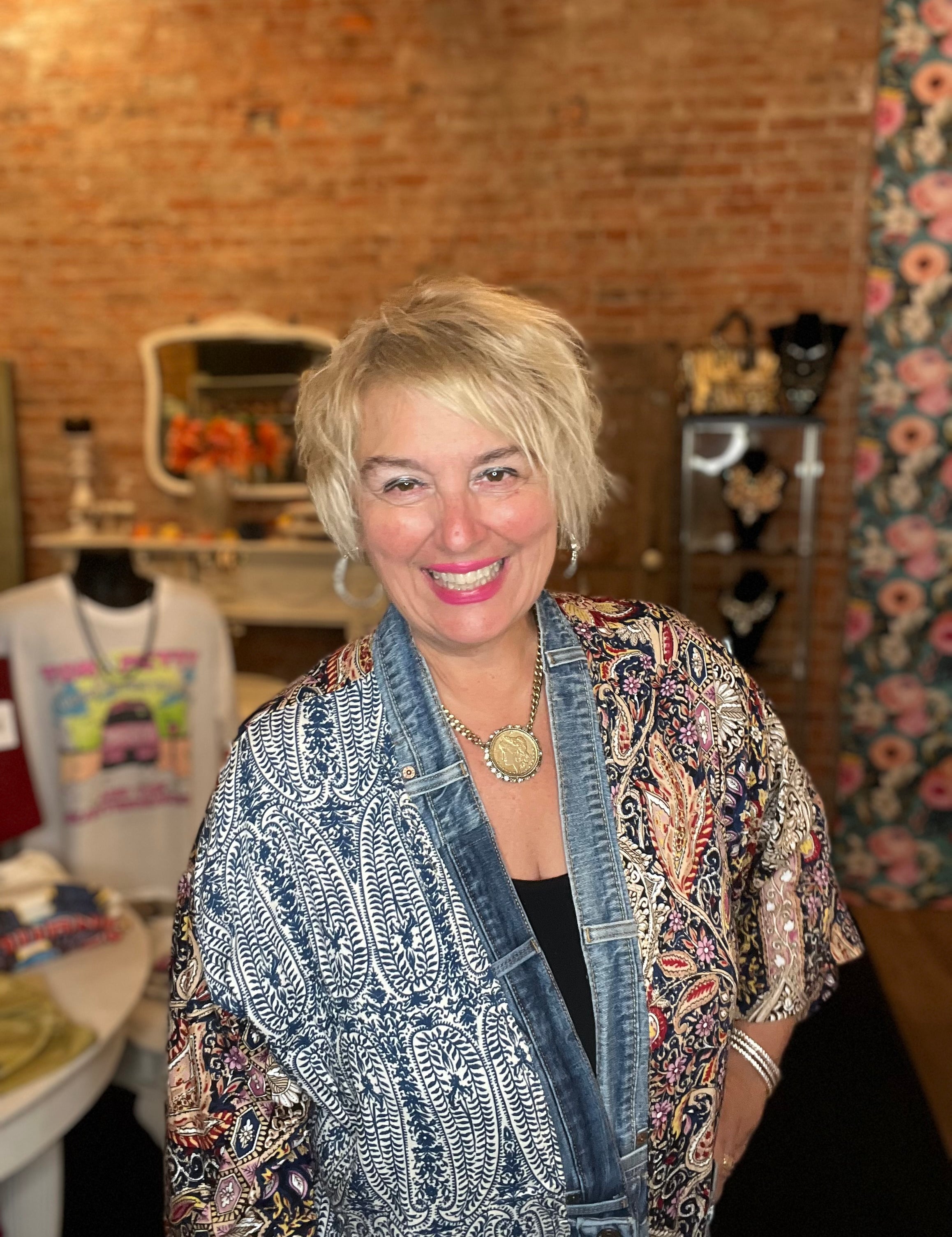 Blue Paisley Janis Cardigan