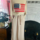 NEW Patriotic French Terry Pullover