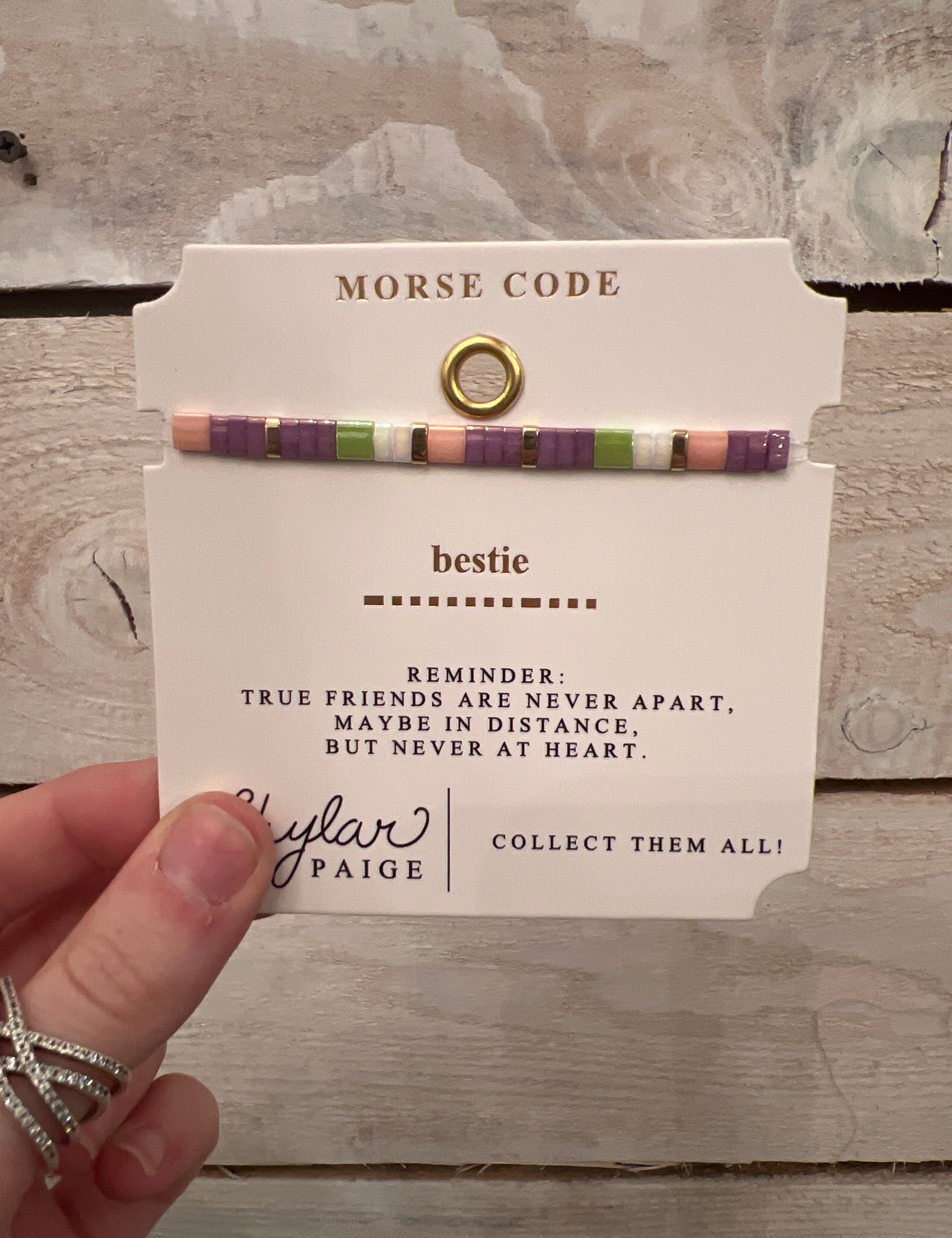 Skylar Paige - Morse Code Bracelets