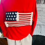 NEW Patriotic French Terry Pullover