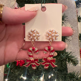 Dangle Candy Cane Earrings