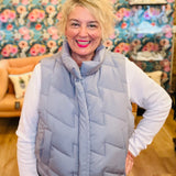 Marshmallow Fluff Puffer Vest