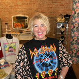 Mixed Fabric Band Tee