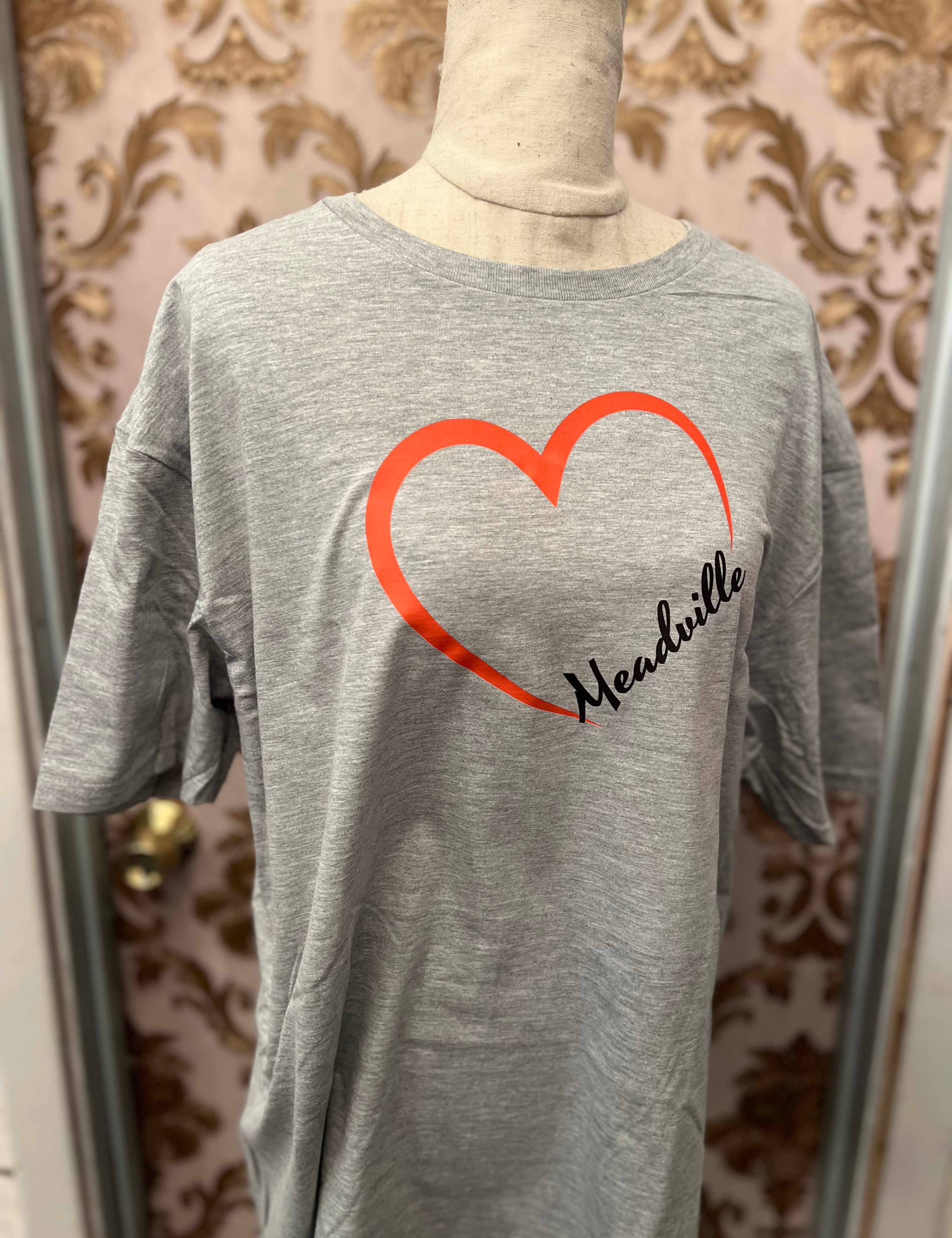 *NEW Custom Meadville Heart Tees