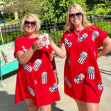 **Red White & Booze Mini Dress