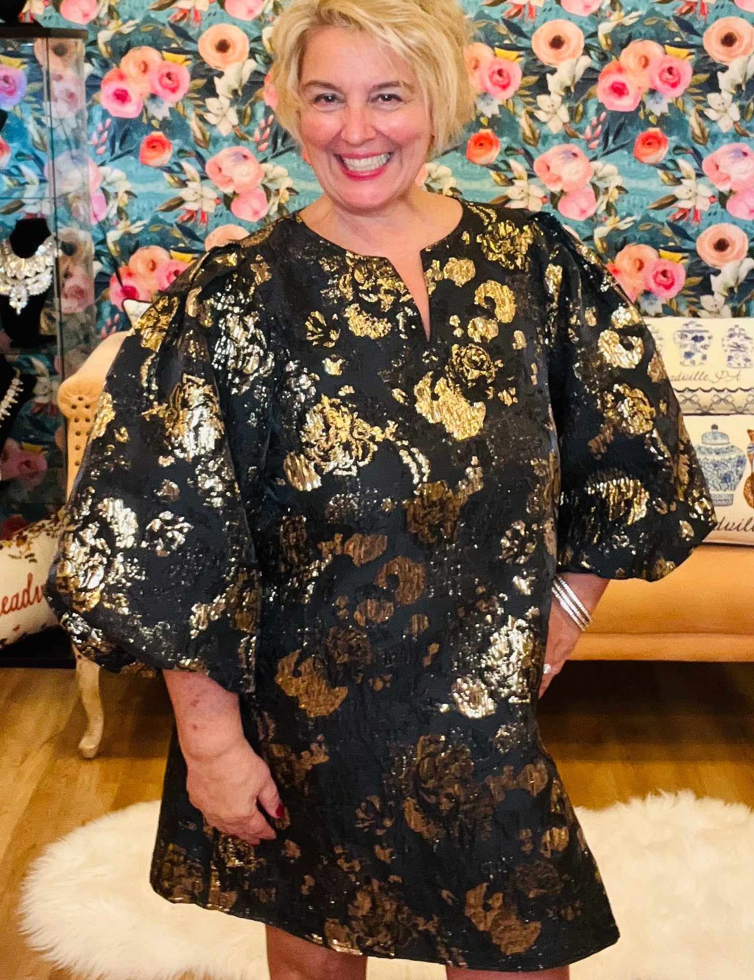 Queen Victoria Jacquard Dress