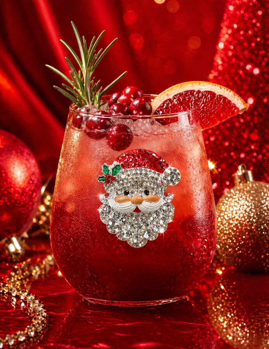 Santa Face stemless