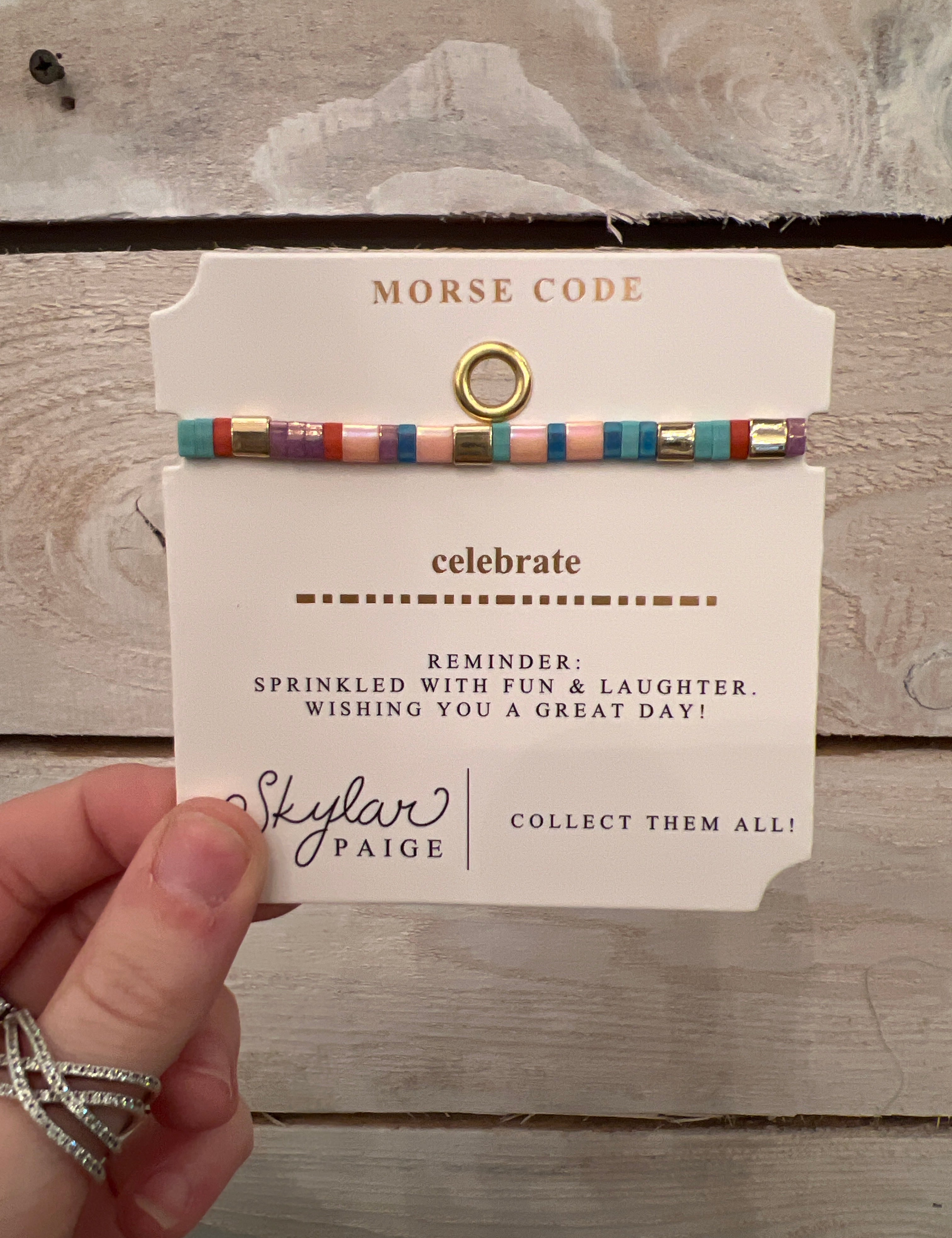 Skylar Paige - Morse Code Bracelets