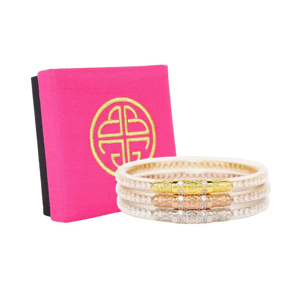 THREE QUEENS ALL WEATHER BANGLES® (AWB®) - CLEAR CRYSTAL