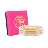 THREE QUEENS ALL WEATHER BANGLES® (AWB®) - CLEAR CRYSTAL