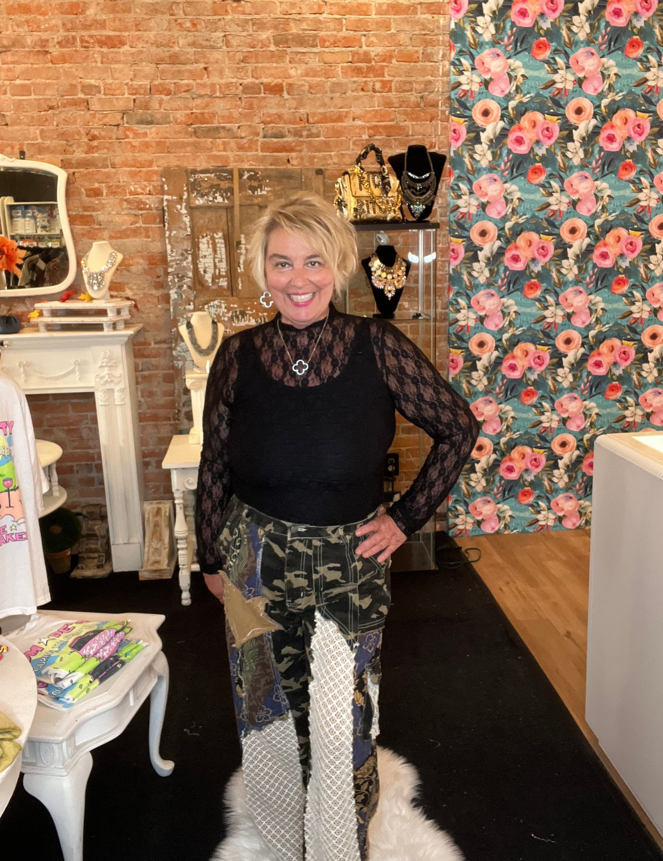 Stars & Camo Wide Leg Pants