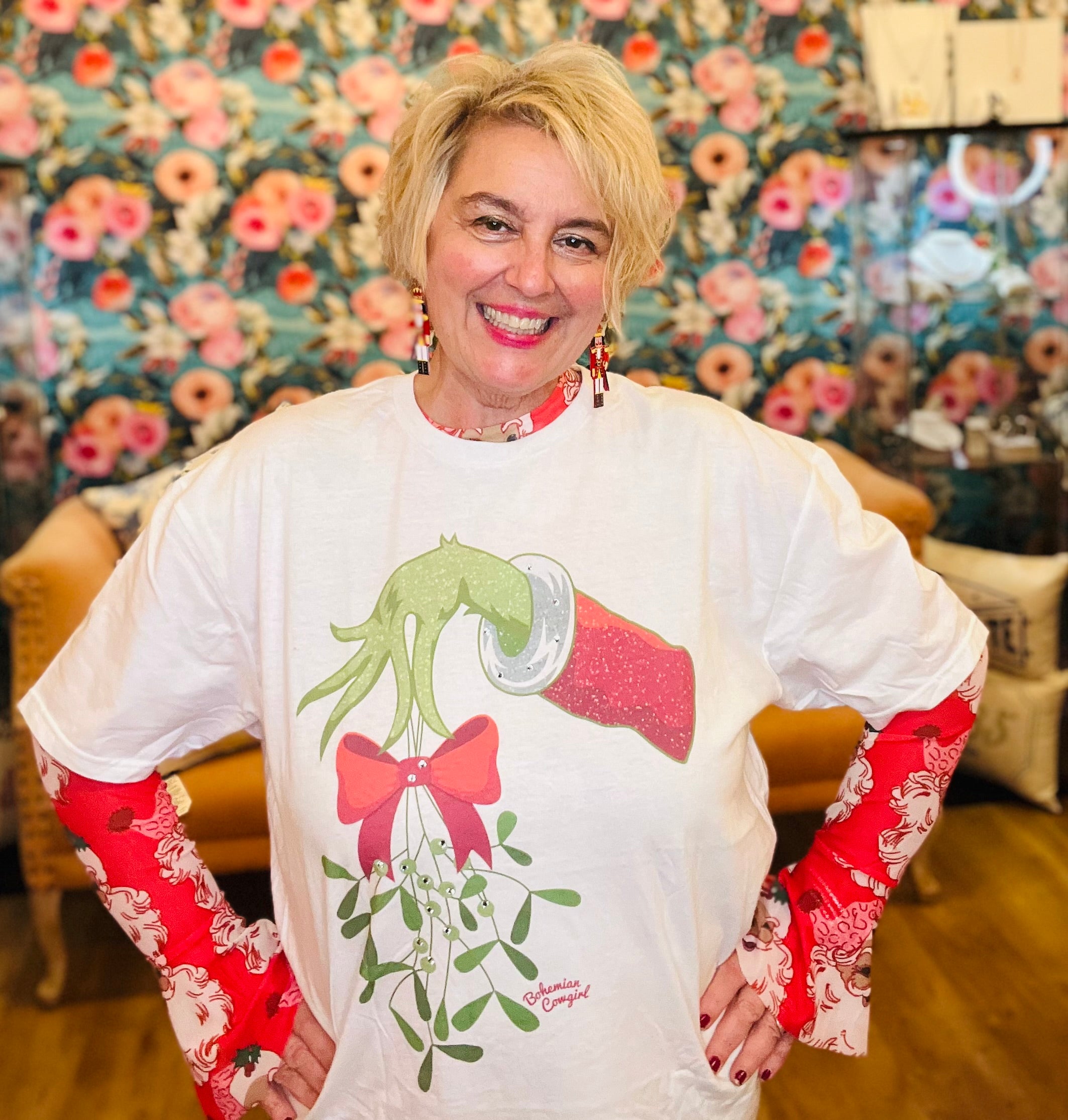 Grinch Hand Holiday Tee