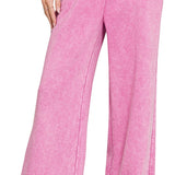 NEW Chic Casual Acid Wash Palazzo Pants