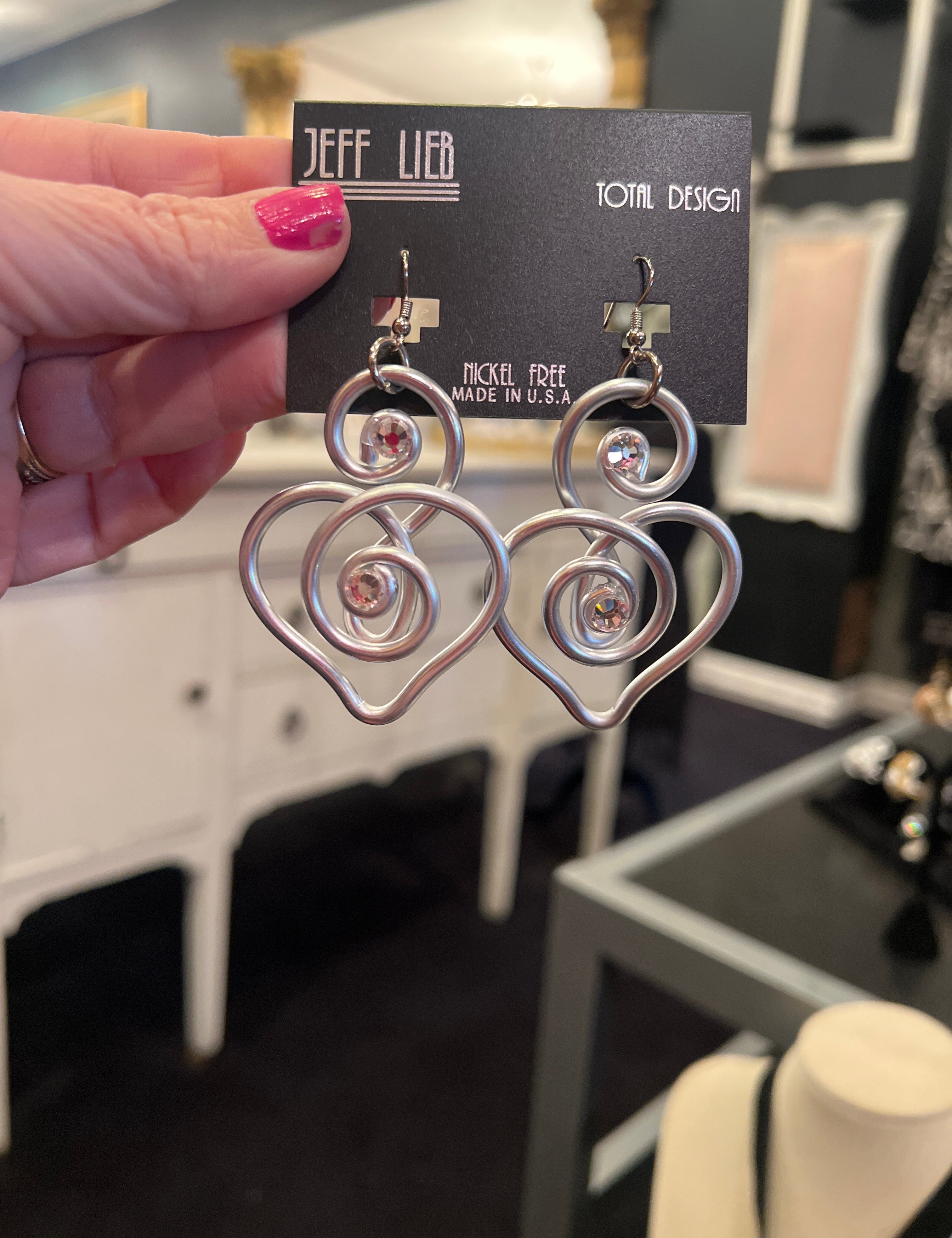 *Jeff Lieb - Heart Swirl Earring