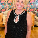 Queen Elizabeth Sequin Dress