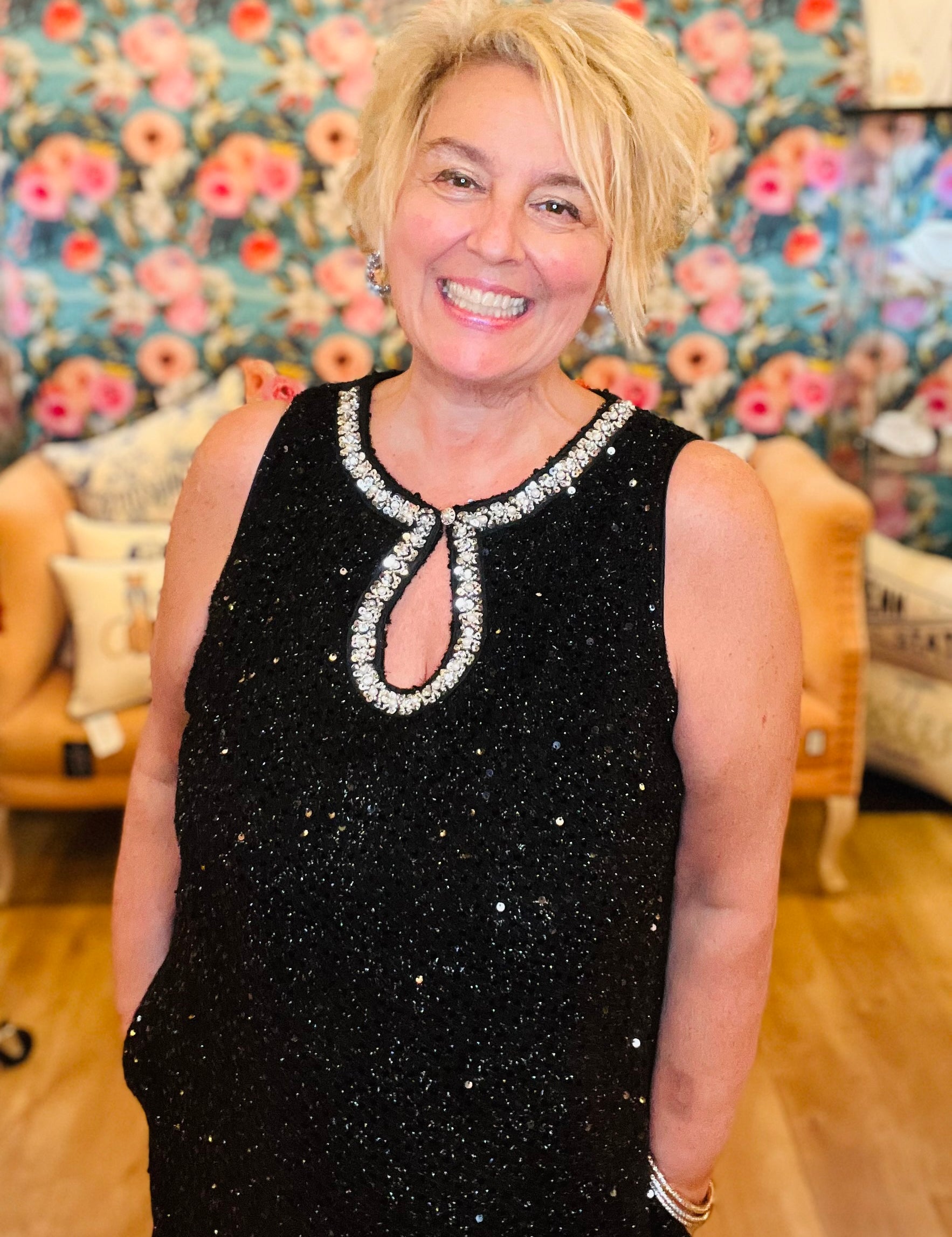 Queen Elizabeth Sequin Dress