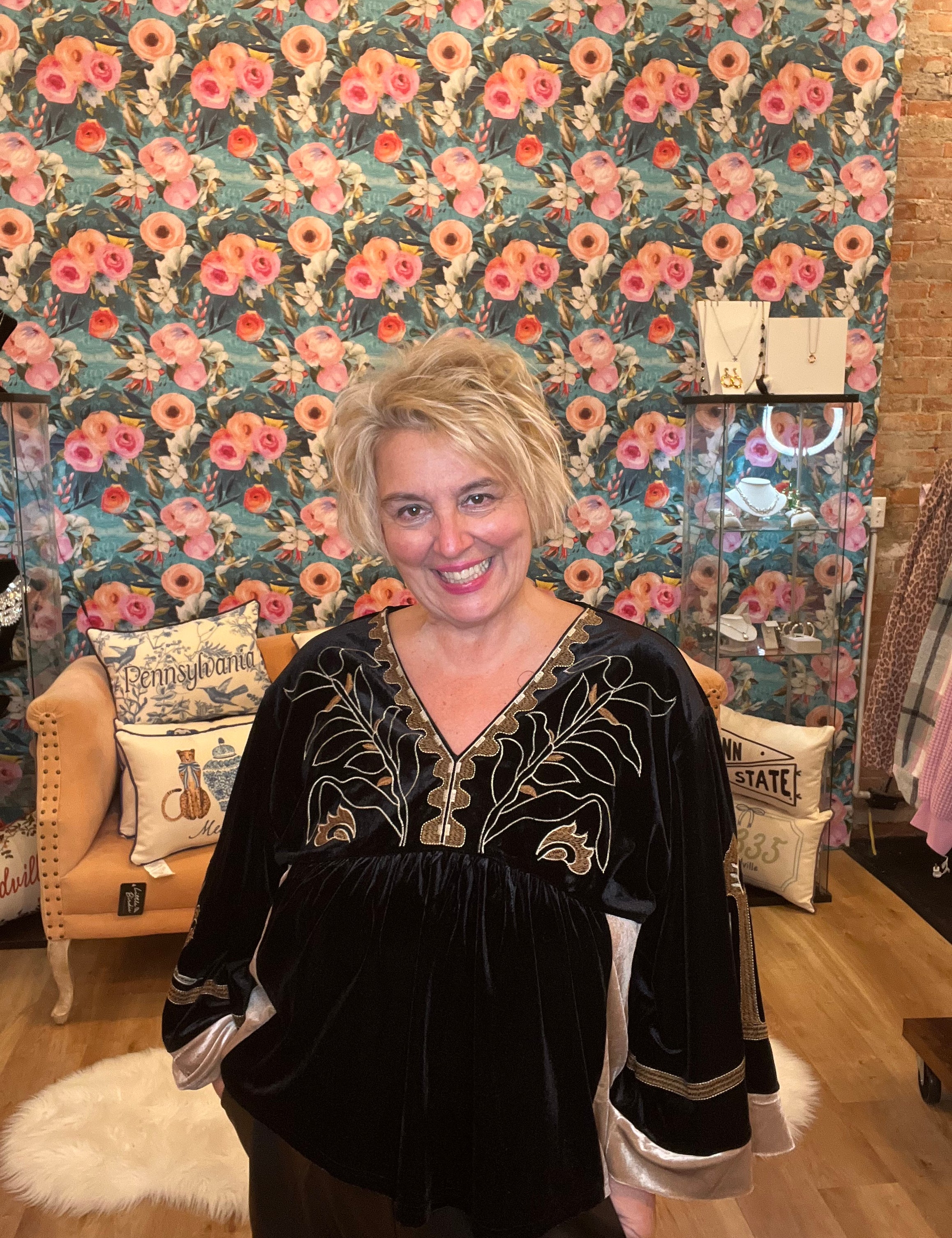 What It's Worth Velvet Top