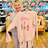 Holiday Champagne Bottle Lounge Set