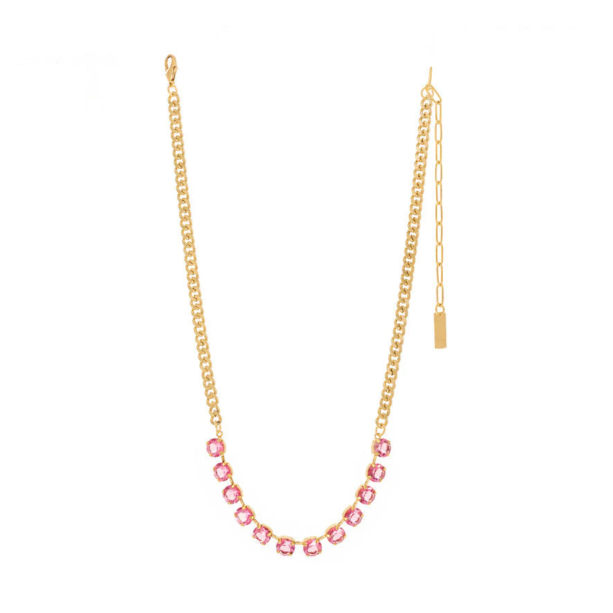 Tova - Mini Oakland Necklace in Fairy Dust / Rose Unfoiled