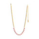 Tova - Mini Oakland Necklace in Fairy Dust / Rose Unfoiled