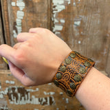 Leather Studded Snap Bracelet