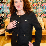 Black Quilted Blazer