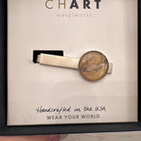 **Chart- Lake Erie Pewter Tie clip