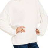 Cozy Raw Seam Sweater