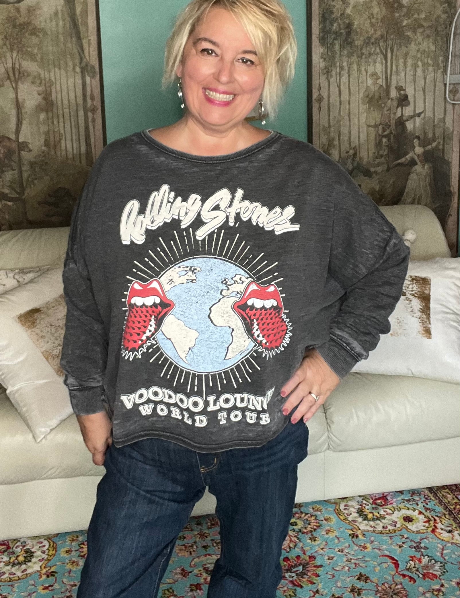 The Rolling Stones Oversized Sweatshirt