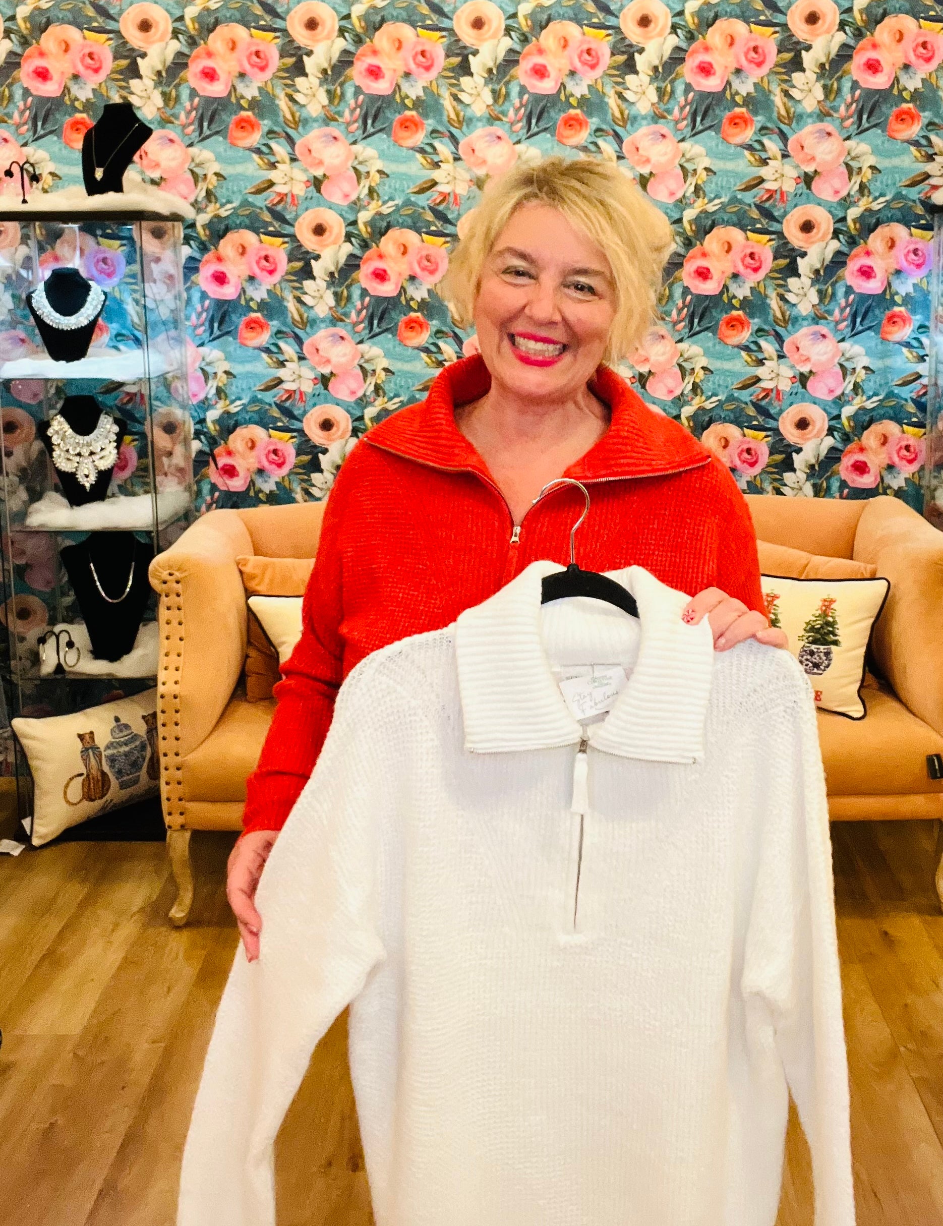 Casual Cute Quarter Zip