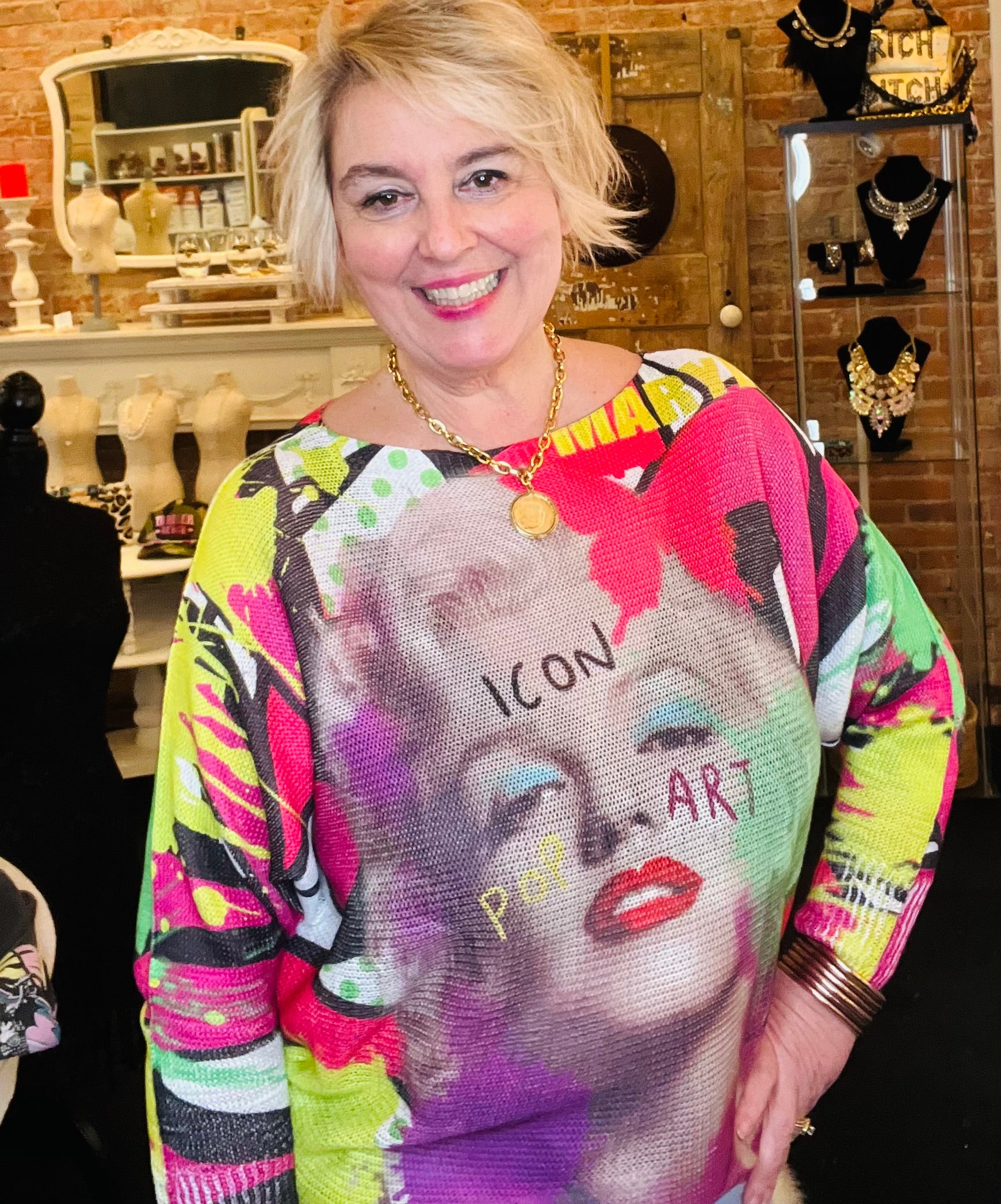 Pop Art Marilyn Monroe  Sweater