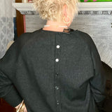 Renuar - Black Button Back Sweater