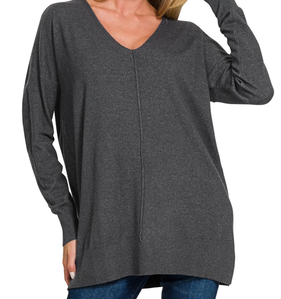 Classic Front Seam Sweater