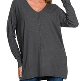 Classic Front Seam Sweater