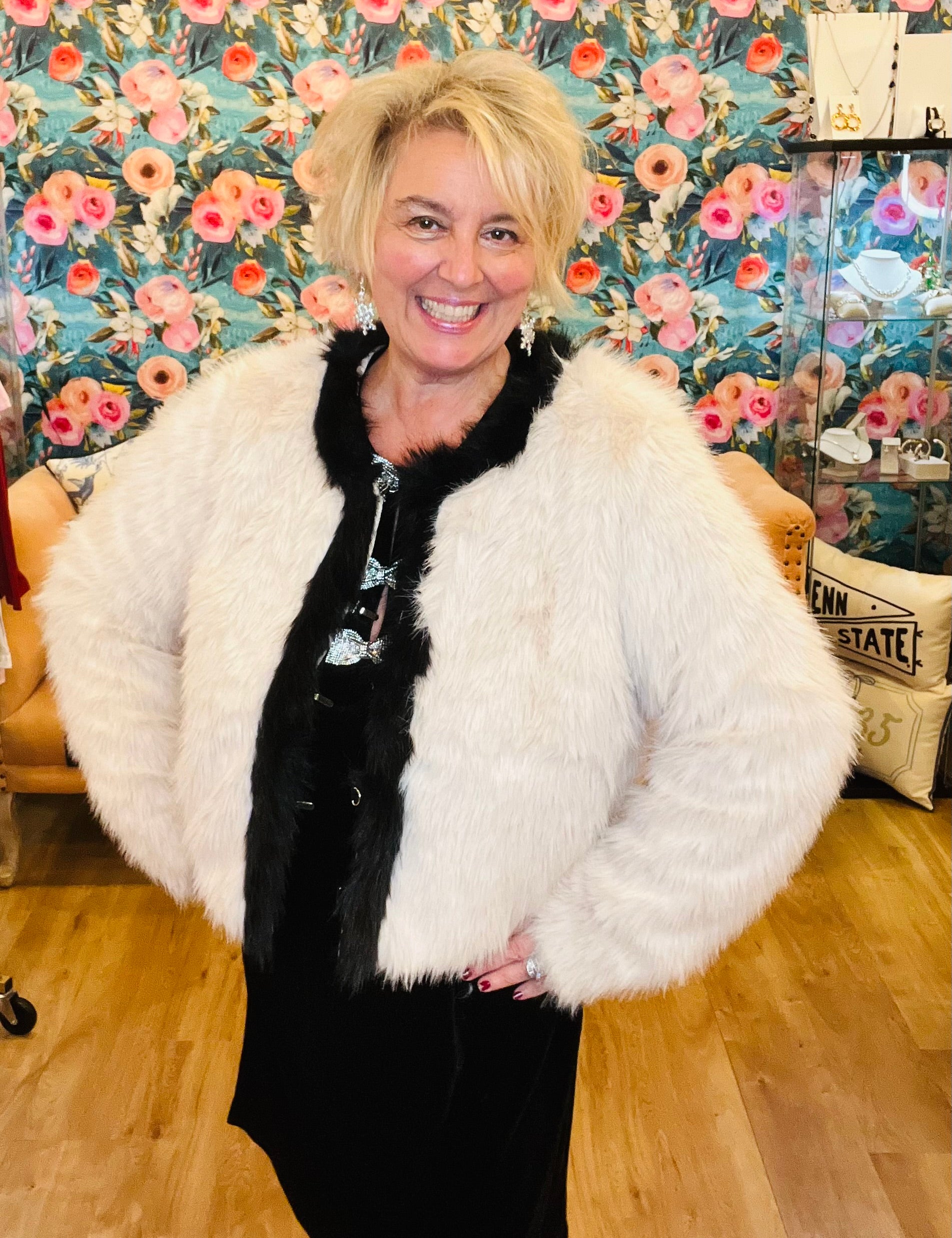 Fabulous Fur Contrast Jacket