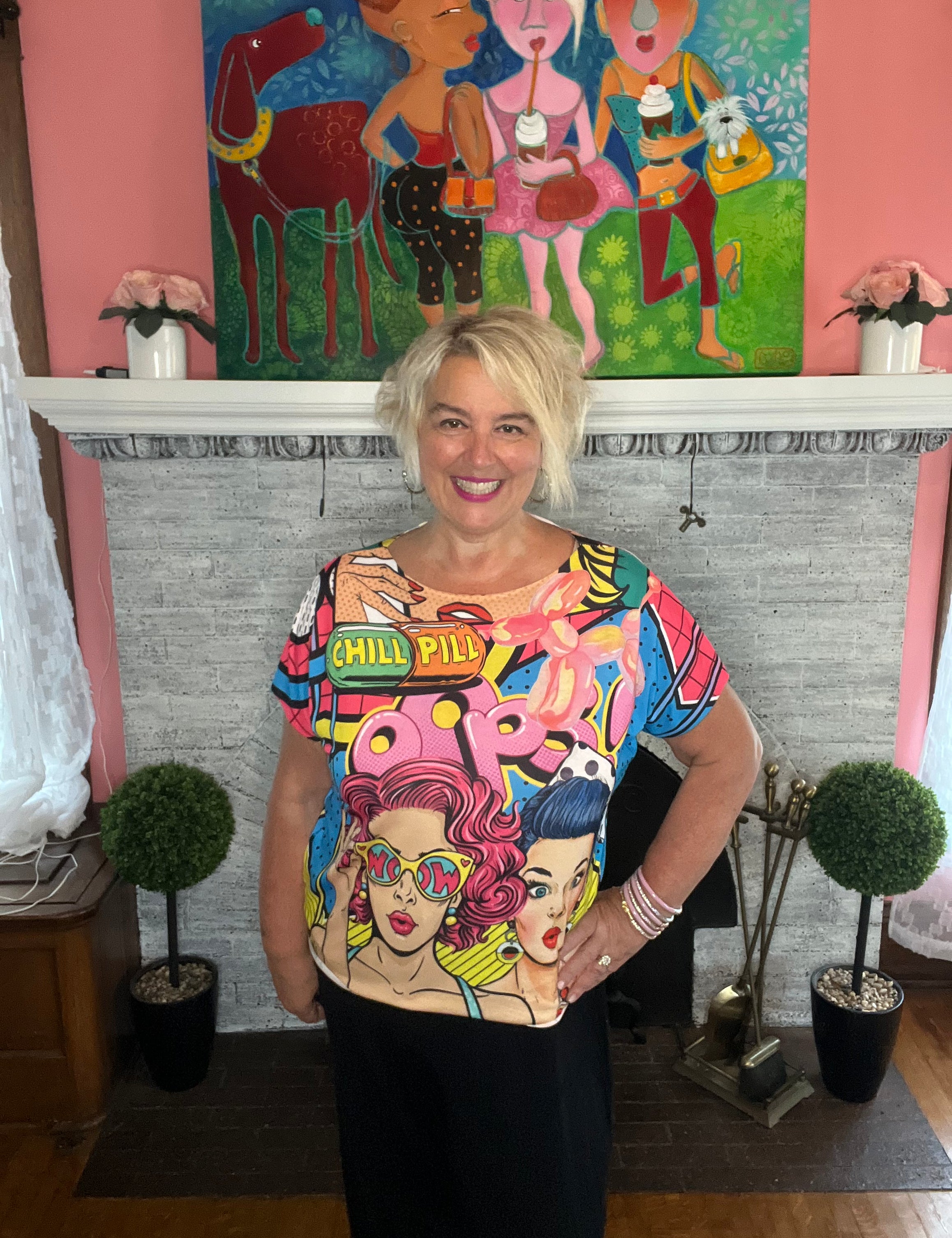 Pop Art Slouchy Tee